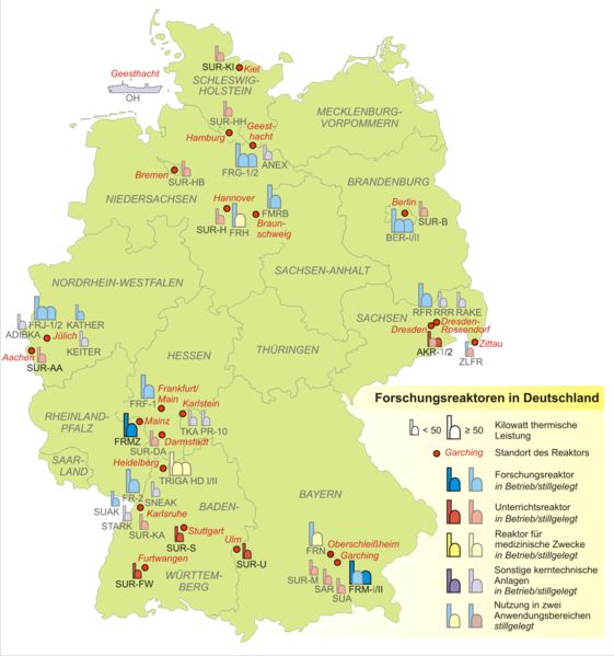 Forschungsreaktoren Deutschland 2007